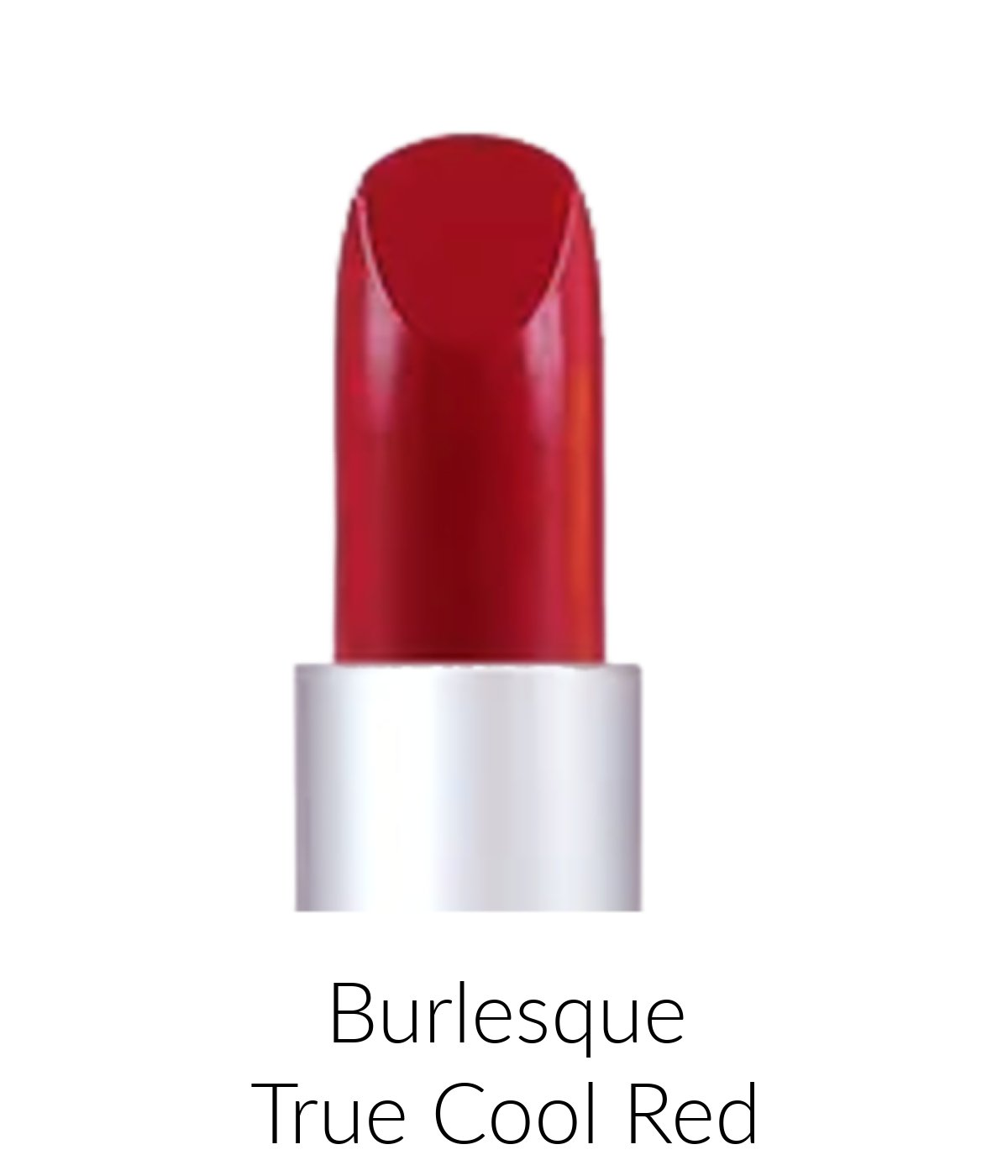 LTW Burlesque red lipstick color swatch