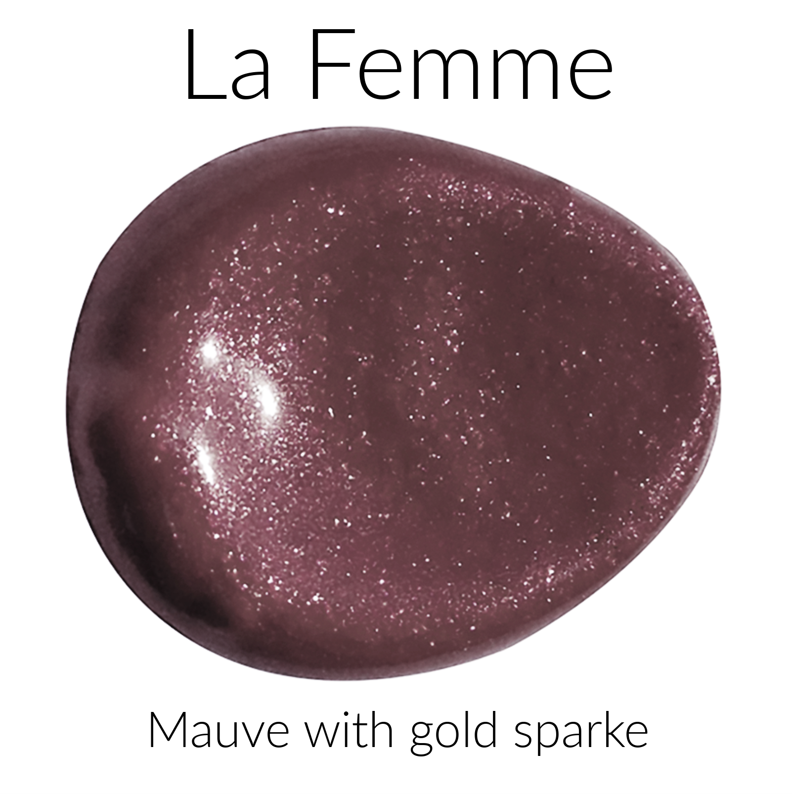 La Femme Mauve with Gold Sparkle All Nighter Liquid Lipstick Color Swatch