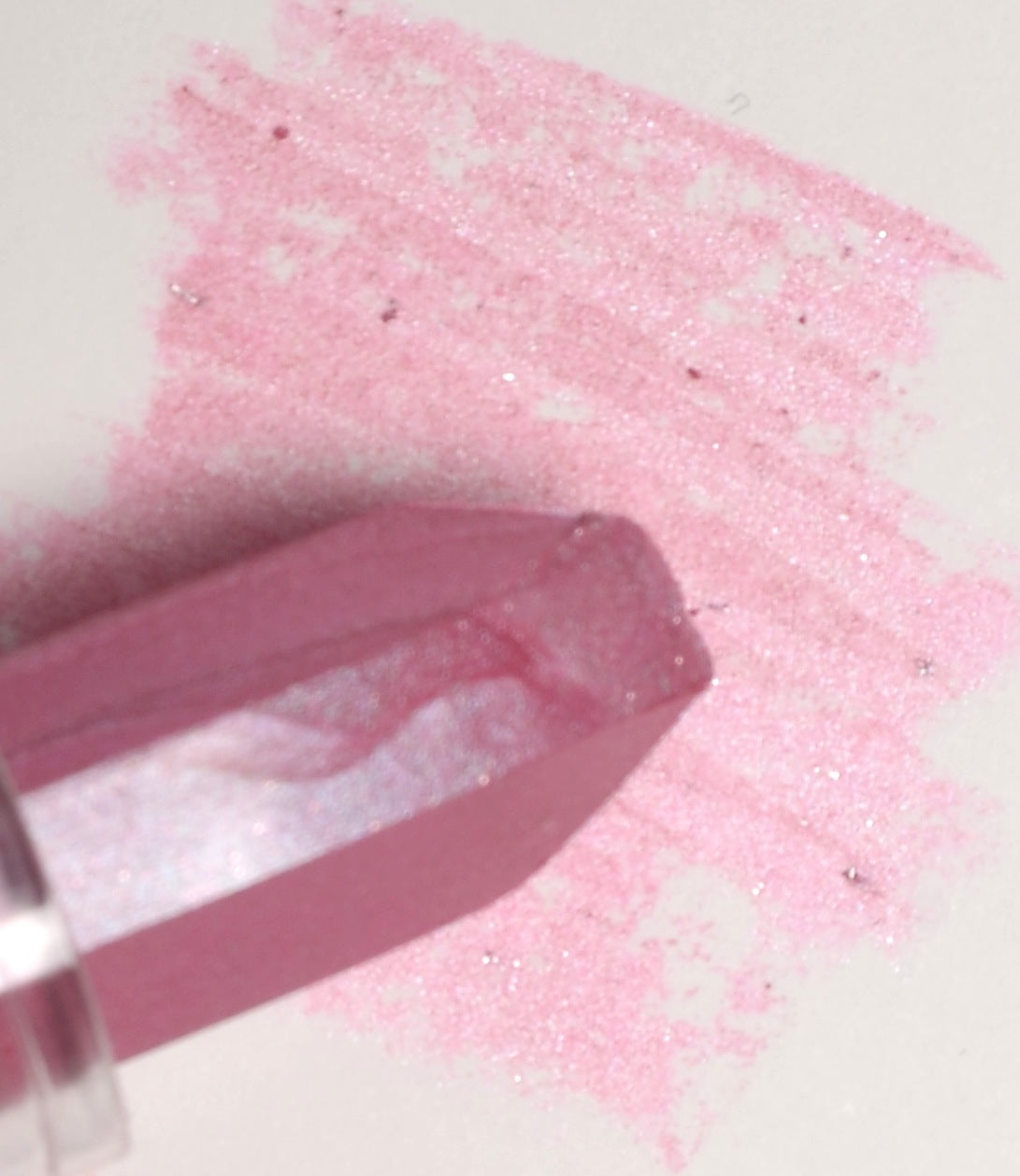 LTW Sassypants irridescent pink lipstick swatch