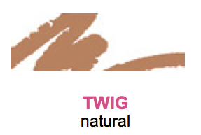 Twig natural brown sketch stick refillable lip pencil color swatch