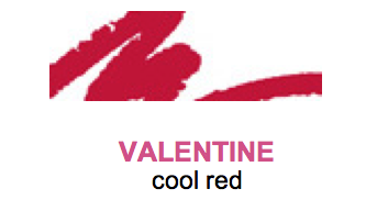 Valentine cool red sketch stick refillable lip pencil color swatch