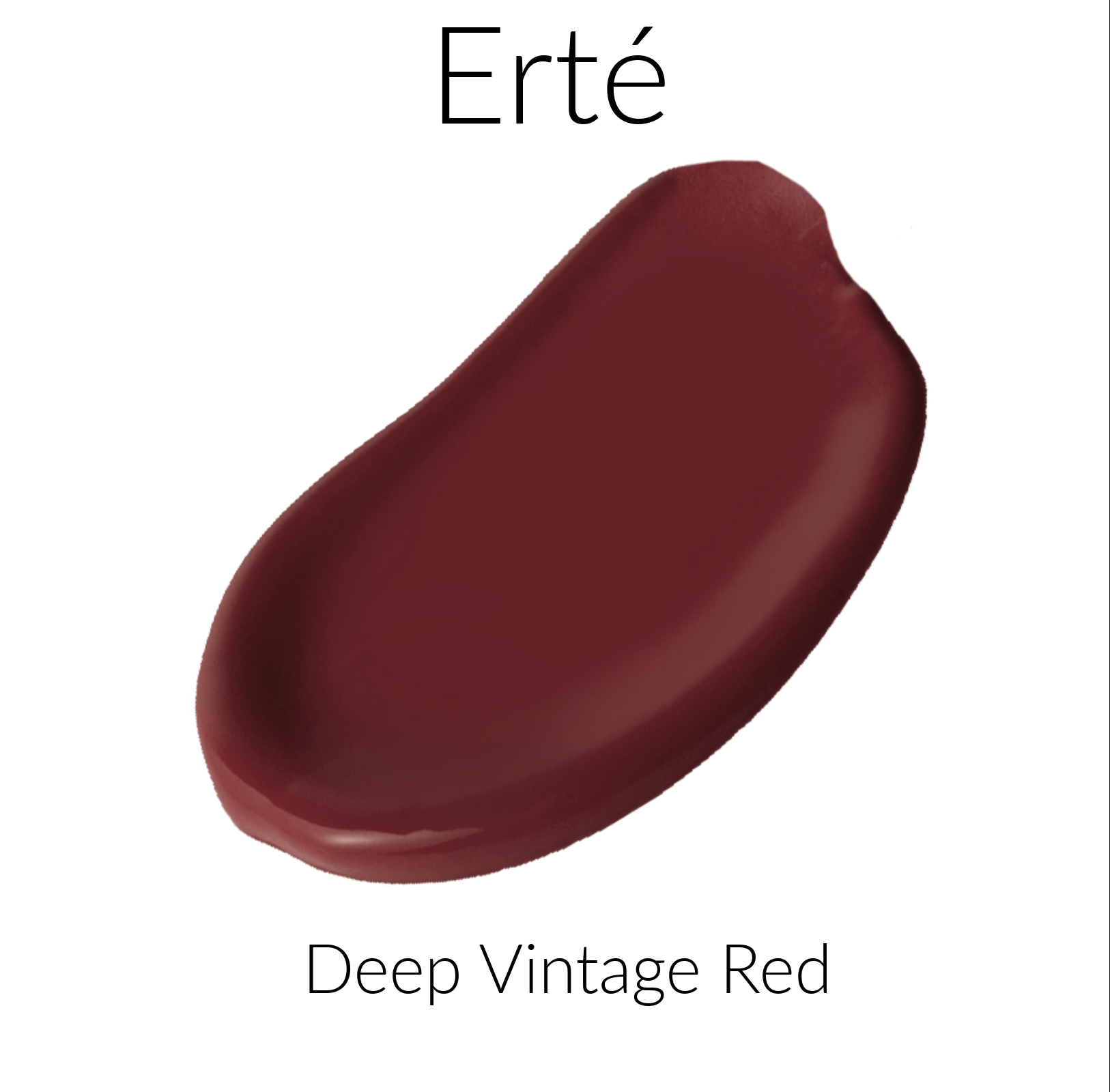 Erte Deep Vintage Red All Nighter Liquid Lipstick Color Swatch