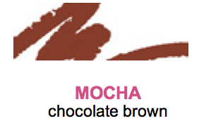Mocha chocolate brown sketch stick refillable lip pencil color swatch