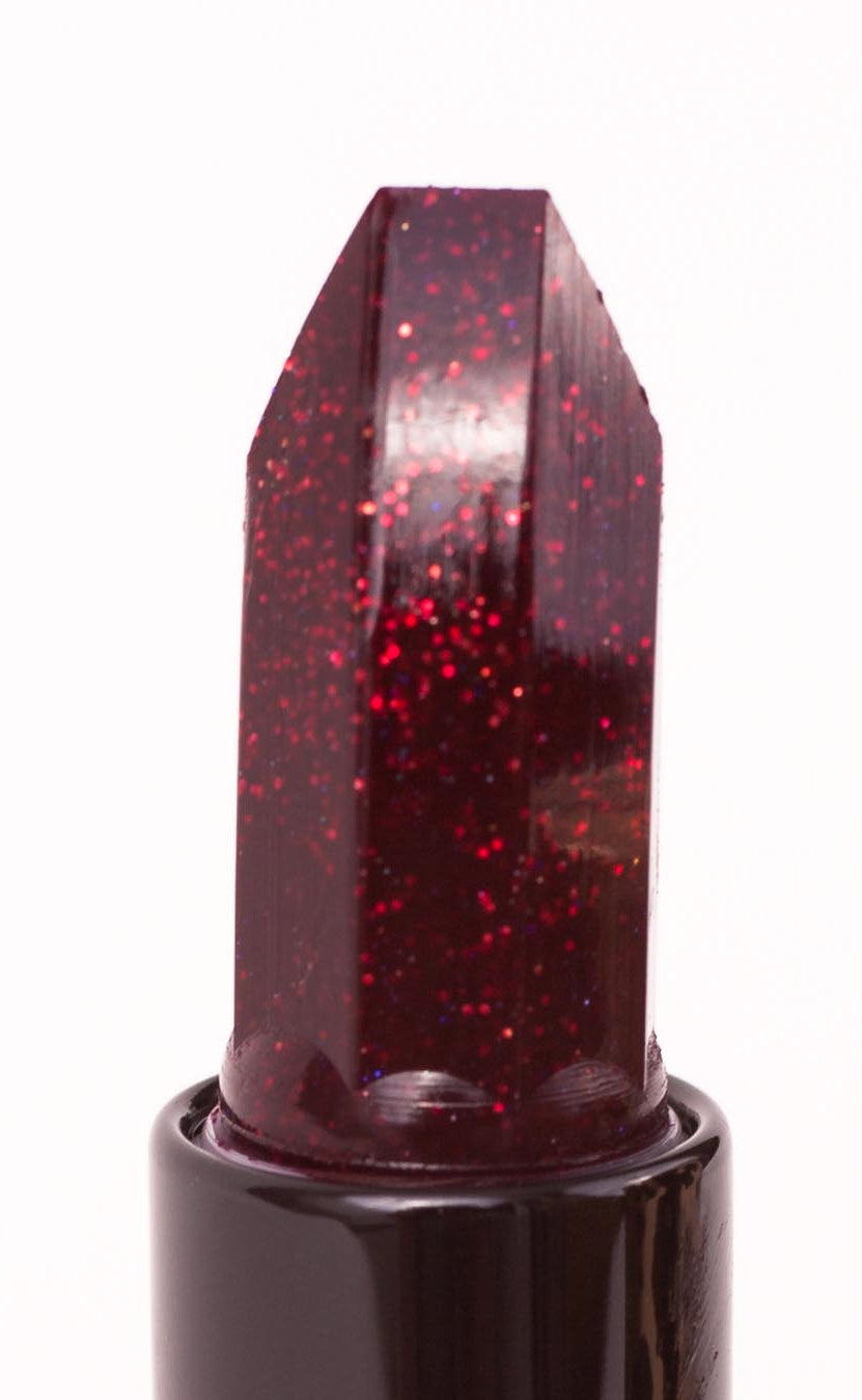 LTW Ramone-ah wine glitter lipstick color swatch
