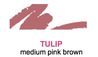 Tulip medium pink brown sketch stick refillable lip pencil color swatch