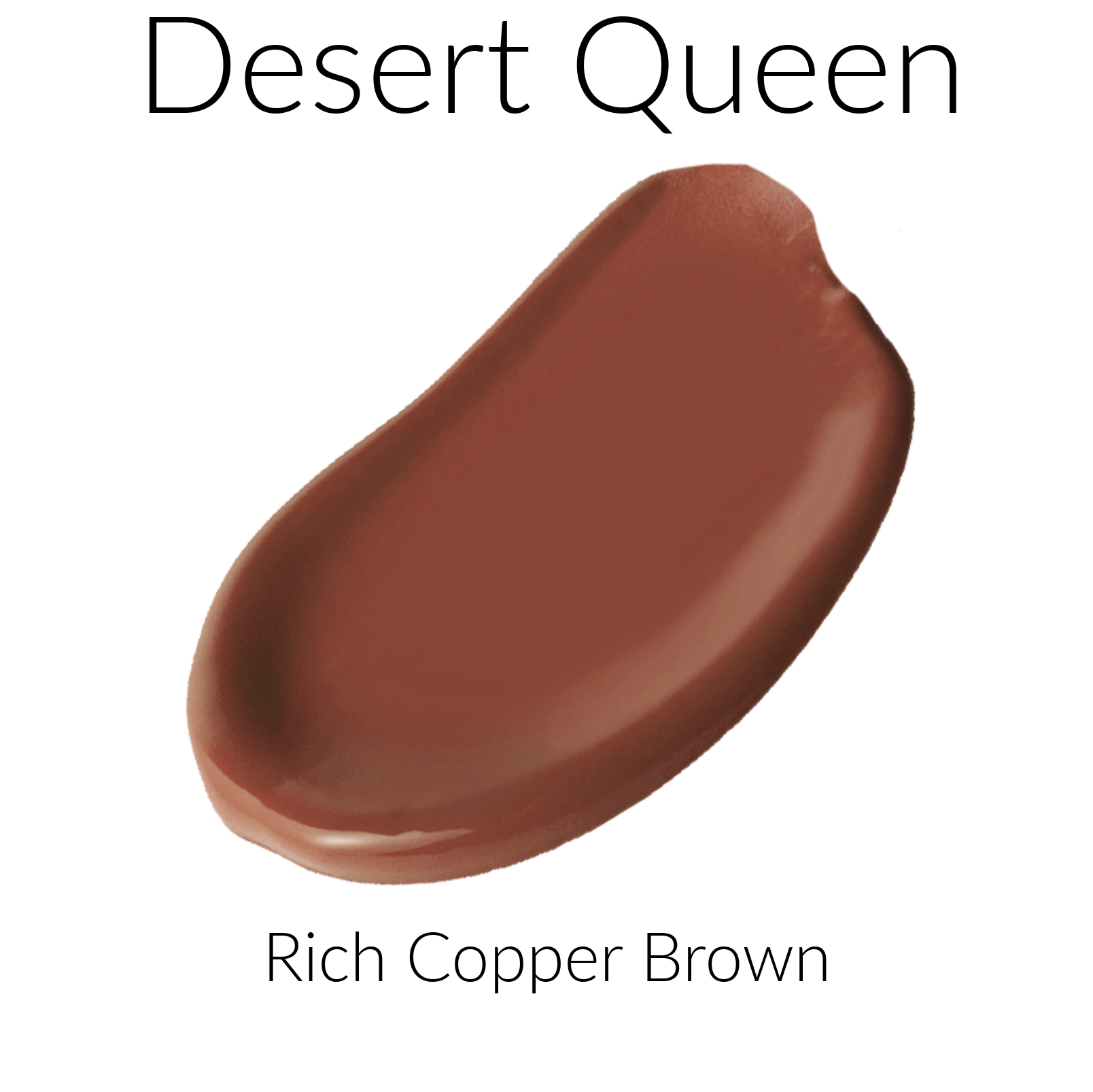 Desert Queen Rich Copper Brown All Nighter Liquid Lipstick Color Swatch