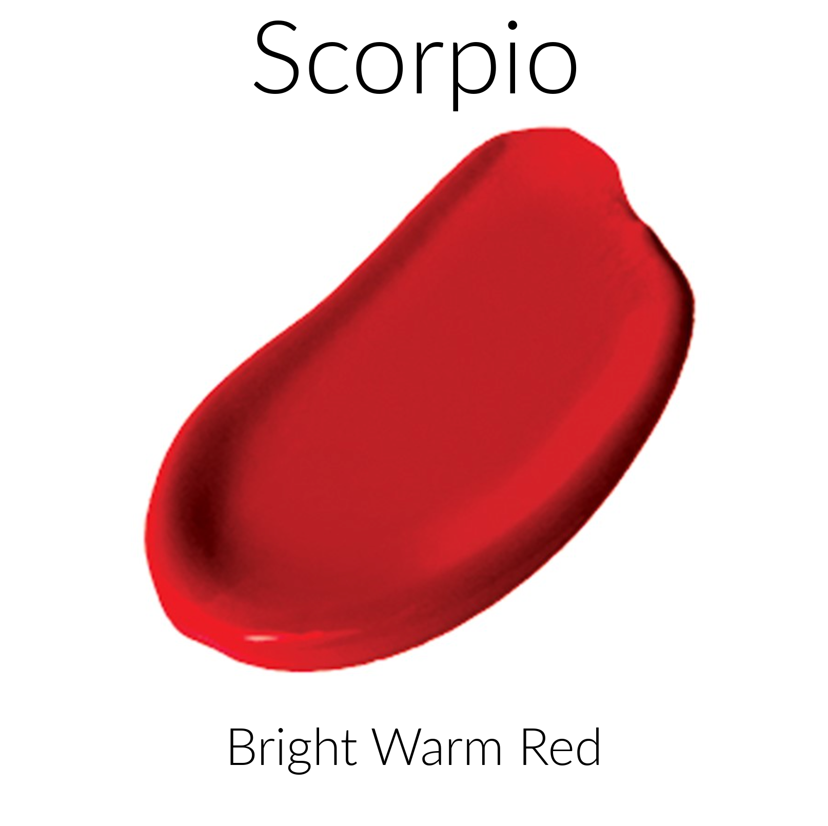 Scorpio Warm Red All Nighter Liquid Lipstick Color Swatch
