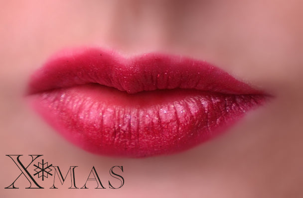 LTW Xmas Red Lipstick Swatch
